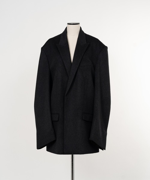 KEISUKEYOSHIDA（ケイスケヨシダ）の「Trudge Tailor Wool Jacket（テーラードジャケット・レディース・ブラック・M）」の4枚目の写真