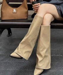 Forcement（フォースメント）の「足元からクラシカルに軽やかで履きやすいロングカバーブーツ（ブーツ）」