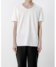 Silk Blended U-Neck T-Shirt