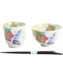 BACKYARD FAMILY（バックヤードファミリー）の「花ものがたり12ヶ月 天宝箸付飯碗湯呑セット（食器）」