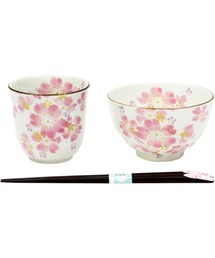 BACKYARD FAMILY（バックヤードファミリー）の「花ものがたり12ヶ月 天宝箸付飯碗湯呑セット（食器）」