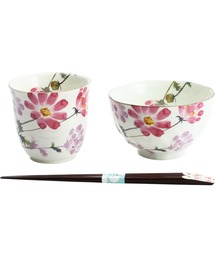 BACKYARD FAMILY（バックヤードファミリー）の「花ものがたり12ヶ月 天宝箸付飯碗湯呑セット（食器）」