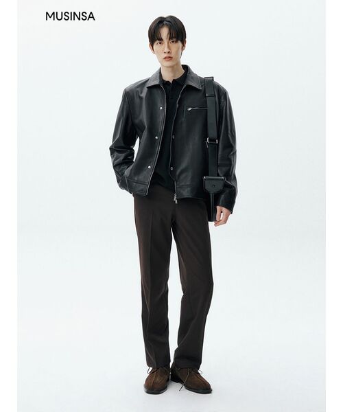 NONBLANK(ノンブランク)の「セミワイドフィットスラックス_ダークブラウン(スラックス・メンズ・その他・SMALL/MEDIUM/LARGE/X-LARGE)」の6枚目の写真