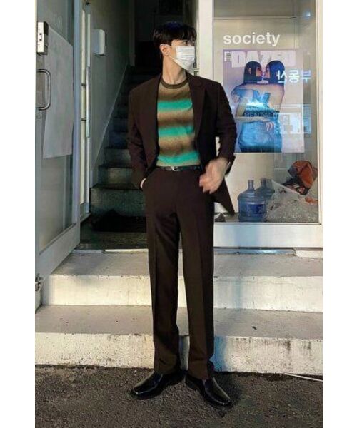 NONBLANK(ノンブランク)の「セミワイドフィットスラックス_ダークブラウン(スラックス・メンズ・その他・SMALL/MEDIUM/LARGE/X-LARGE)」の22枚目の写真