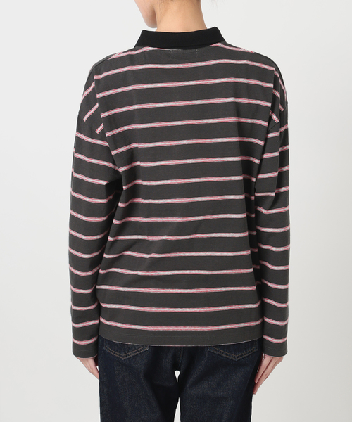 SLOBE IENA（スローブイエナ）の「ヴィンテージボーダー（Tシャツ/カットソー・レディース・チャコールグレー/ブルー・FREE）」の22枚目の写真