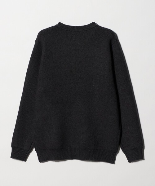 A DAY IN THE LIFE UNITED ARROWS(アデイインザライフユナイテッドアローズ)の「ダブルフェイス フォックス ブレンド ニット<A DAY IN THE LIFE>(ニット/セーター・メンズ・オフホワイト/ダークグレー/モカ・M/L)」の9枚目の写真