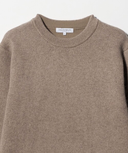A DAY IN THE LIFE UNITED ARROWS(アデイインザライフユナイテッドアローズ)の「ダブルフェイス フォックス ブレンド ニット<A DAY IN THE LIFE>(ニット/セーター・メンズ・オフホワイト/ダークグレー/モカ・M/L)」の15枚目の写真