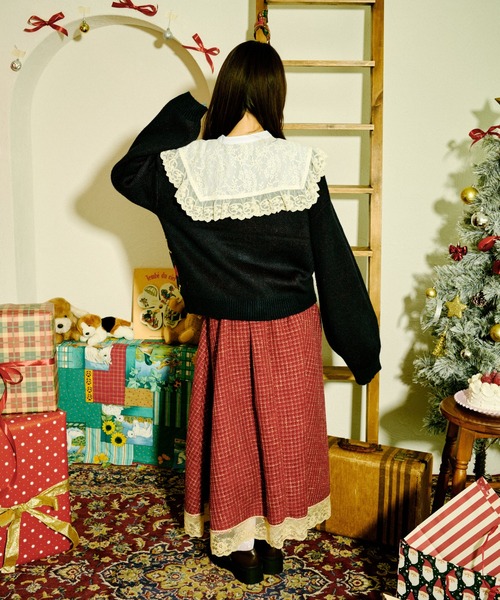 kutir（クティール）の「【クティールとレトロ】レースフリルつけ襟（付け襟・レディース・オフホワイト・FREE）」の22枚目の写真