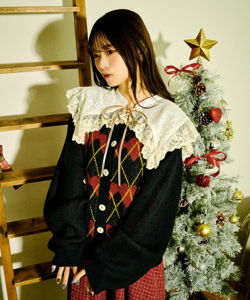 kutir（クティール）の「【クティールとレトロ】レースフリルつけ襟（付け襟・レディース・オフホワイト・FREE）」の5枚目の写真