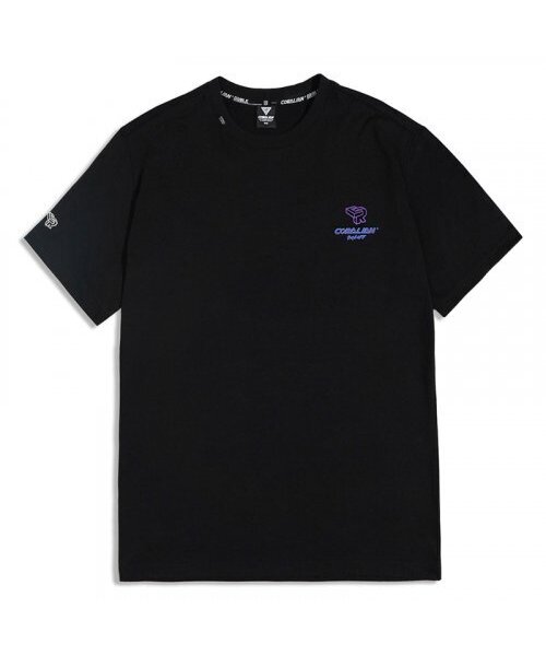 CORALIAN(コラリアン)の「ランオフアートワークメッシュコットン半袖Tシャツブラック(Tシャツ/カットソー・メンズ・その他・S/M/L/XL/XS)」の3枚目の写真