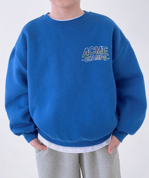 BERRYCLOSET（ベリークローゼット）の「[起毛] ACME タイムスリップ スウェット（スウェット・レディース・ブラック/ブルー・11号/13号/7号/15号/09号）」の3枚目の写真