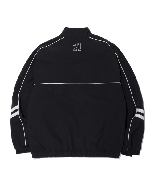 ACEI（アセイ）の「配色パイピングトラックジャケット【UNI】ブラック（ナイロンジャケット・メンズ・ブラック・SMALL/MEDIUM/LARGE）」の2枚目の写真