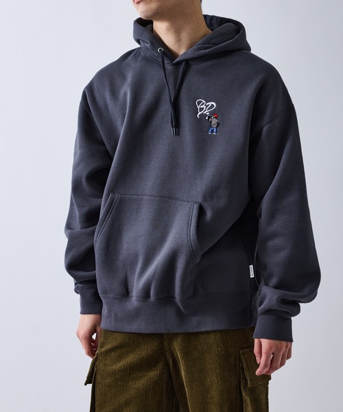 JUNRED（ジュンレッド）の「【BENDAVIS別注】ハートモチーフプルオーバー（パーカー・メンズ・チャコールグレー/グレー/ワイン・M/L/LL）」の2枚目の写真