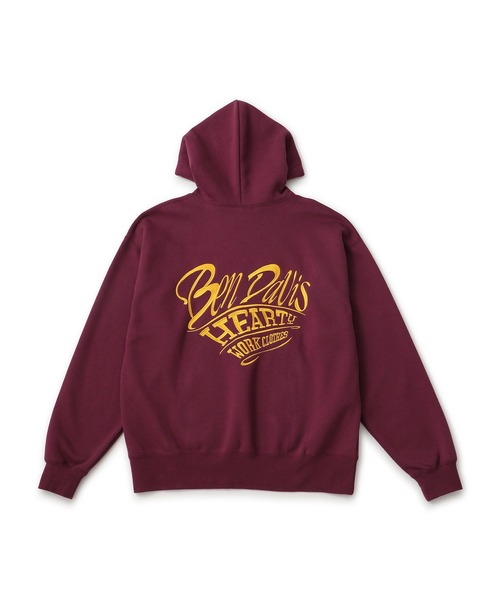 JUNRED（ジュンレッド）の「【BENDAVIS別注】ハートモチーフプルオーバー（パーカー・メンズ・チャコールグレー/グレー/ワイン・M/L/LL）」の4枚目の写真