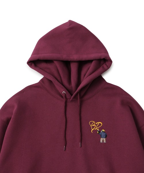 JUNRED（ジュンレッド）の「【BENDAVIS別注】ハートモチーフプルオーバー（パーカー・メンズ・チャコールグレー/グレー/ワイン・M/L/LL）」の5枚目の写真