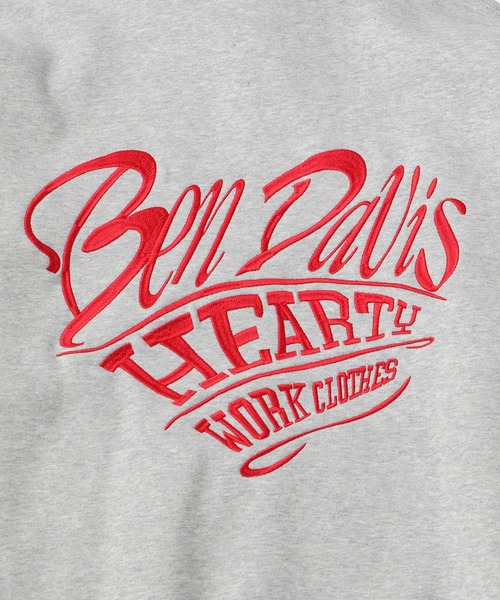 JUNRED（ジュンレッド）の「【BENDAVIS別注】ハートモチーフプルオーバー（パーカー・メンズ・チャコールグレー/グレー/ワイン・M/L/LL）」の7枚目の写真