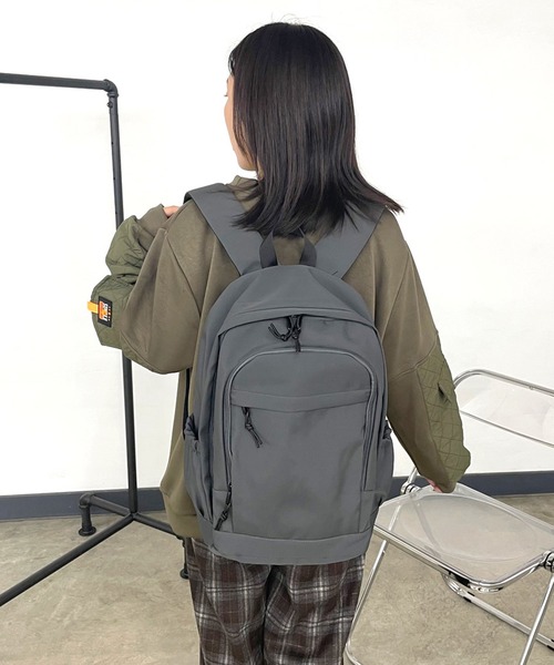 CRB(シーアールビー)の「大容量リュックサック(バックパック/リュック・レディース・オフホワイト/グレー/ブルー/ブラック/ピンク・F)」の19枚目の写真