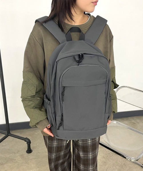 CRB(シーアールビー)の「大容量リュックサック(バックパック/リュック・レディース・オフホワイト/グレー/ブルー/ブラック/ピンク・F)」の21枚目の写真
