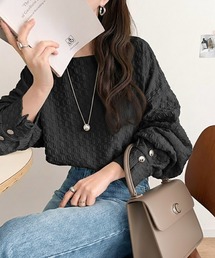 classicalelf（クラシカルエルフ）の「ゆるっとオトナのこなれ感。フクレジャガードプルオーバー（長袖）（Tシャツ/カットソー）」