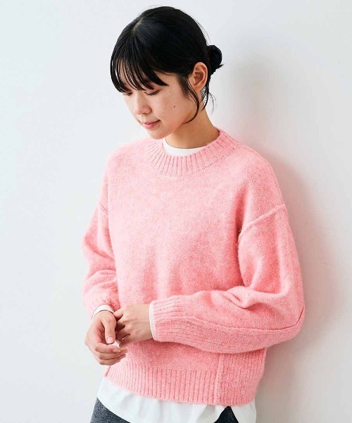 CINOH チノ　ニット　セーター　ピンク CINOH チノ スーパーファインアルパカニット ピンク