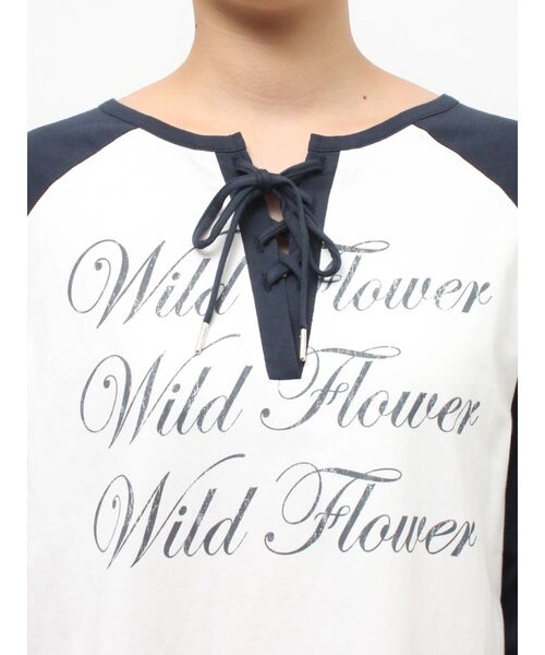 jouetie（ジュエティ）の「ヘムフリルラグランワンピース（ワンピース・レディース・ブラック/ブルー/オフホワイト・MEDIUM）」の12枚目の写真