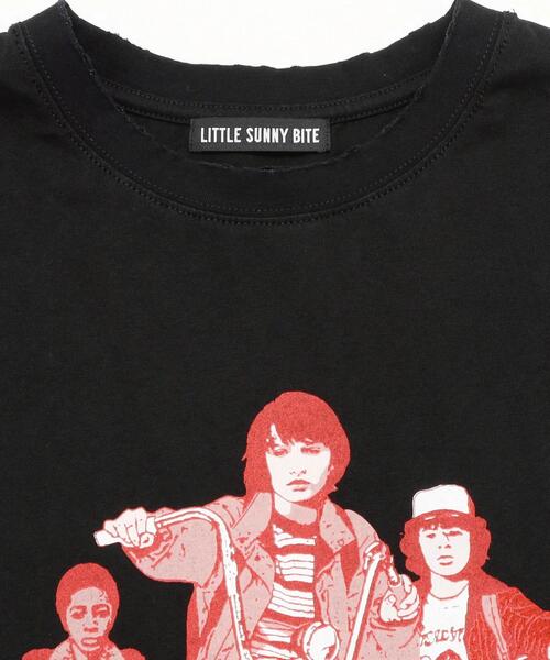 Little sunny bite(リトルサニーバイト)の「littlesunnybite/リトルサニーバイト/stranger things x little sunny bite graphic big tee(Tシャツ/カットソー・レディース・ピンク/ホワイト/ブラック・M/S)」の5枚目の写真