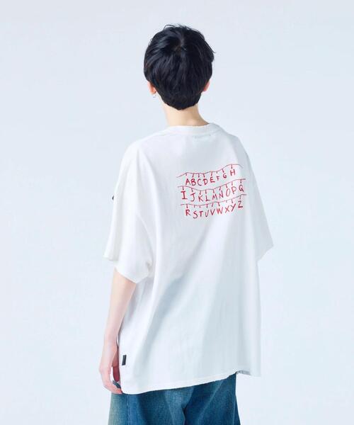 Little sunny bite(リトルサニーバイト)の「littlesunnybite/リトルサニーバイト/stranger things x little sunny bite graphic big tee(Tシャツ/カットソー・レディース・ピンク/ホワイト/ブラック・M/S)」の14枚目の写真