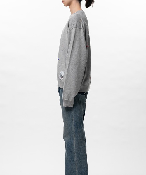 Maison MIHARA YASUHIRO(メゾンミハラヤスヒロ)の「Kids Sticker Printed Knit Sweater(ニット/セーター・メンズ・ブラック/グレー/ホワイト・48/46/44)」の17枚目の写真