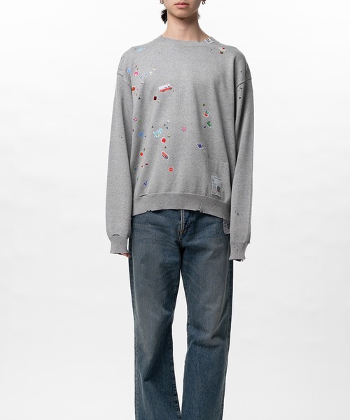 Maison MIHARA YASUHIRO(メゾンミハラヤスヒロ)の「Kids Sticker Printed Knit Sweater(ニット/セーター・メンズ・ブラック/グレー/ホワイト・48/46/44)」の18枚目の写真