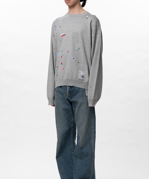 Maison MIHARA YASUHIRO(メゾンミハラヤスヒロ)の「Kids Sticker Printed Knit Sweater(ニット/セーター・メンズ・ブラック/グレー/ホワイト・48/46/44)」の19枚目の写真