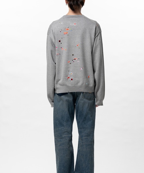 Maison MIHARA YASUHIRO(メゾンミハラヤスヒロ)の「Kids Sticker Printed Knit Sweater(ニット/セーター・メンズ・ブラック/グレー/ホワイト・48/46/44)」の21枚目の写真