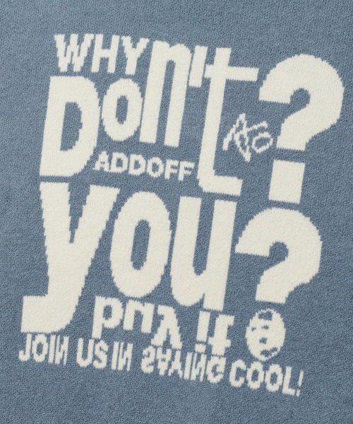 ADDOFF(アドオフ)の「LETTERING KNIT SWEATER BLUE(ニット/セーター・レディース・その他・LARGE/MEDIUM/SMALL)」の12枚目の写真