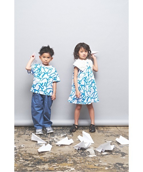 maarook(マルーク)の「雪柳リボンカラー天竺Tシャツ(Tシャツ/カットソー・キッズ・ホワイト/ブラック・120cm/130cm/90cm/100cm/110cm)」の16枚目の写真