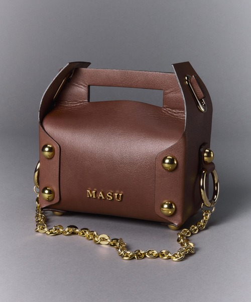 M A S U】LEATHER CAKE BAG（かごバッグ）｜MASU（エムエーエスユー