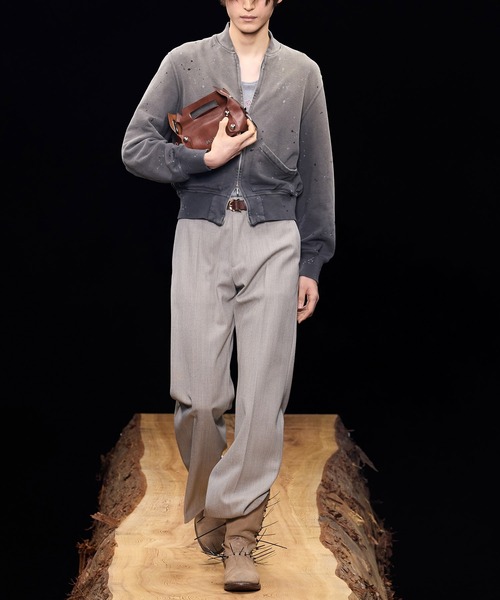 MASU（エムエーエスユー）の「【M A S U】LEATHER CAKE BAG（かごバッグ・メンズ・ブラック/ダークグリーン/ブラウン/クリーム・FREE）」の8枚目の写真
