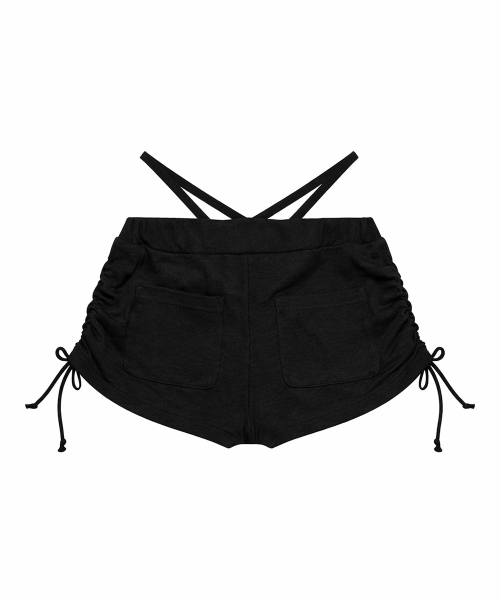 シャドーループショートパンツ_Shadow Loop Short Pants_ブラック