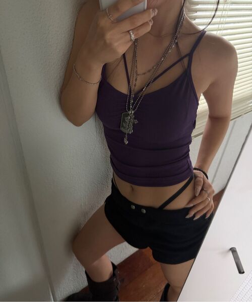 BLACKPURPLE(ブラックパープル)の「シャドーループショートパンツ_Shadow Loop Short Pants_ブラック(その他パンツ・レディース・ブラック・FREE)」の10枚目の写真
