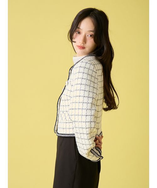 ツイードジャケット（ノーカラージャケット）｜LILY BROWN（リリー