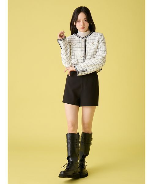 ツイードジャケット（ノーカラージャケット）｜LILY BROWN（リリー