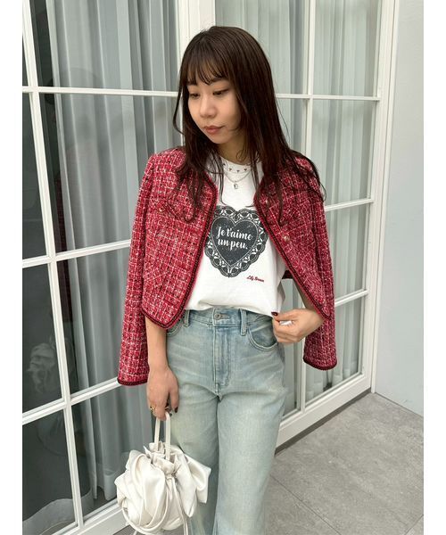 ツイードジャケット（ノーカラージャケット）｜LILY BROWN（リリー