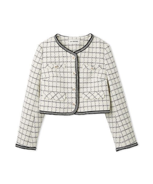 ツイードジャケット（ノーカラージャケット）｜LILY BROWN（リリー