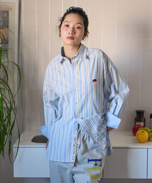 FREAK'S STORE | FRUIT OF THE LOOM×FREAK'S STORE/フルーツオブザルーム 別注 マルチカラー 長袖シャツ/ストライプシャツ/チェックシャツ(シャツ/ブラウス)