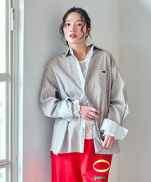 FRUIT OF THE LOOM（フルーツオブザルーム）の「FRUIT OF THE LOOM×FREAK'S STORE/フルーツオブザルーム 別注 マルチカラー 長袖シャツ/ストライプシャツ/チェックシャツ（シャツ/ブラウス）」