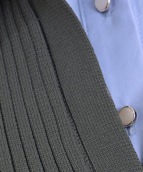 TRUDEA（トルディア）の「【300日着られるニット/多機能素材】スポンディッシュ シャツイミテーション スキッパーリブニット（ニット/セーター・レディース・ライトグレー/ネイビー/アイボリー・LARGE/MEDIUM）」の20枚目の写真