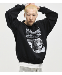 EXTRAORDINARY（エクストラオーディナリー）の「B.S.C ANIME CREWNECK  BLACK（スウェット）」