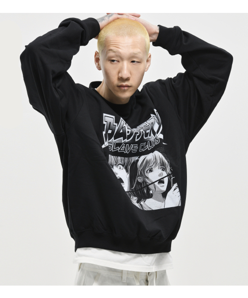 YUURI スウェット B.S.C ANIME CREWNECK BLACK（スウェット）｜EXTRAORDINARY