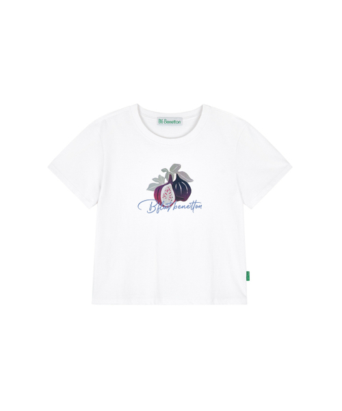 Bb' BENETTON(ビーフラットベネトン)の「フルーツクロップ半袖Tシャツ (パープル)(Tシャツ/カットソー・レディース・その他・S/M)」の1枚目の写真