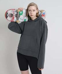 RVD（アールブイディー）の「ウィメンズレイヤードフードパーカー（スティールグレー）（パーカー）」