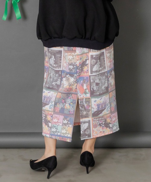 ScoLar（スカラー）の「153761：アニマルor蝶柄 裏ボアあったかスカート（スカート・レディース・オレンジ/ブルー・M）」の14枚目の写真