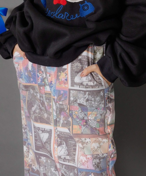 ScoLar（スカラー）の「153761：アニマルor蝶柄 裏ボアあったかスカート（スカート・レディース・オレンジ/ブルー・M）」の15枚目の写真